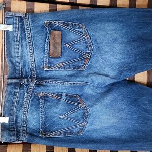 Wrangler 31/35 Retro relaxed boot tall Leather Tag